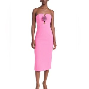 Rebecca Vallance Aubree Strapless Midi Dress Size 2